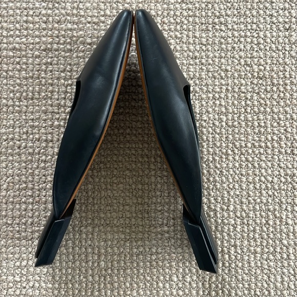 Frame leather black square toe mules size 38 - Picture 3 of 5